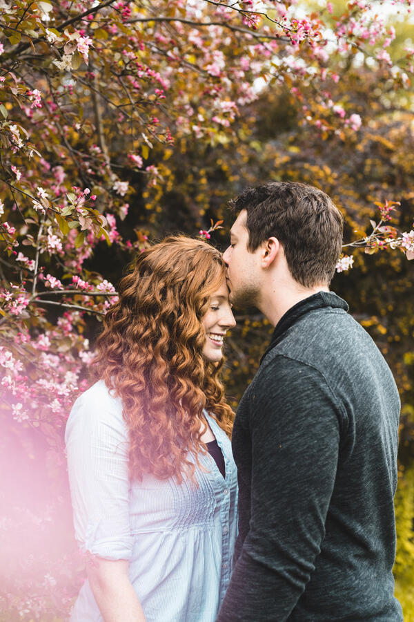 Untitled Couple - Kissing forehead